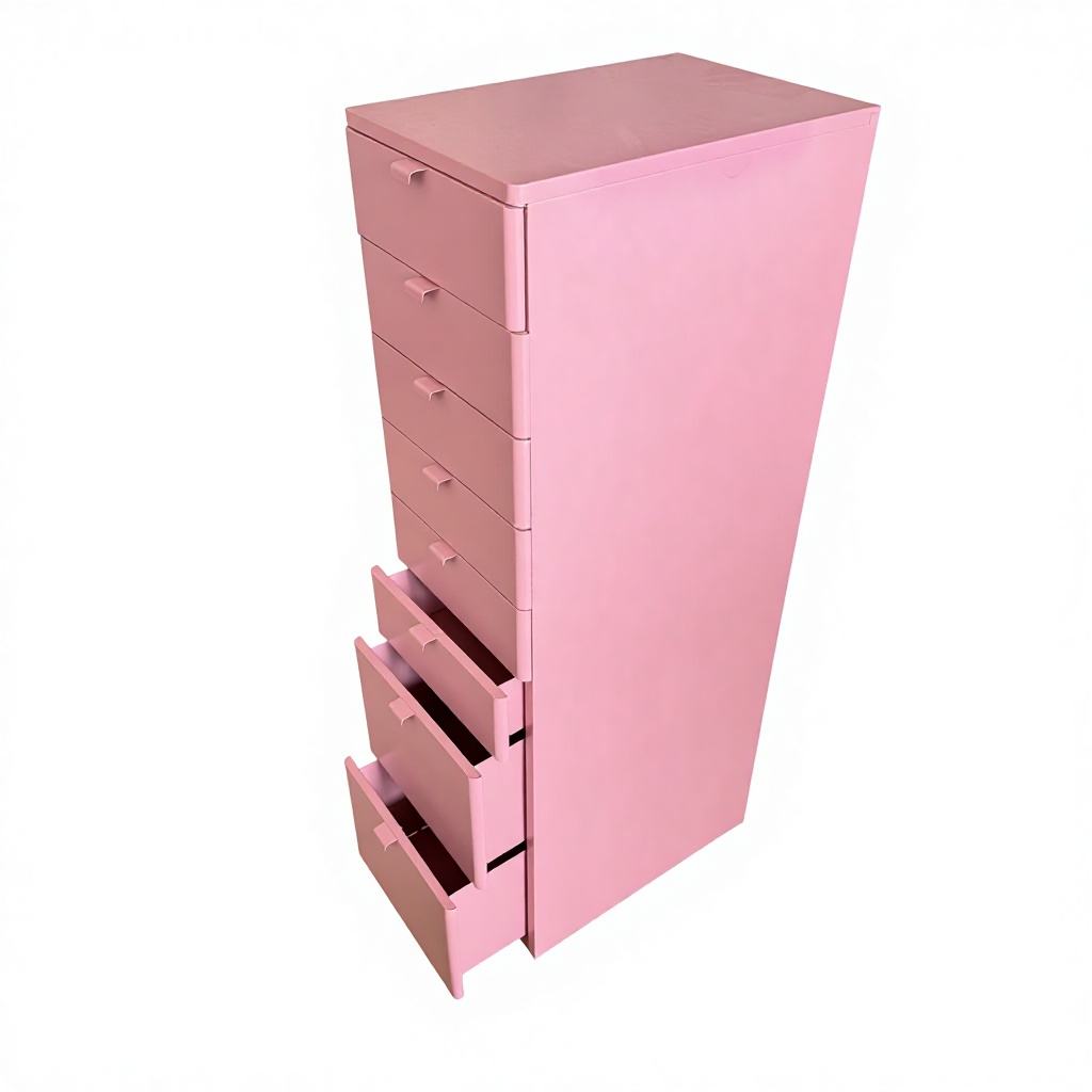 Storage Stainless Steel Filing Solid Wood America Project Kitchen Office Counter Table 8 Drawer Mirrored Dresser Cabinet - Image 3