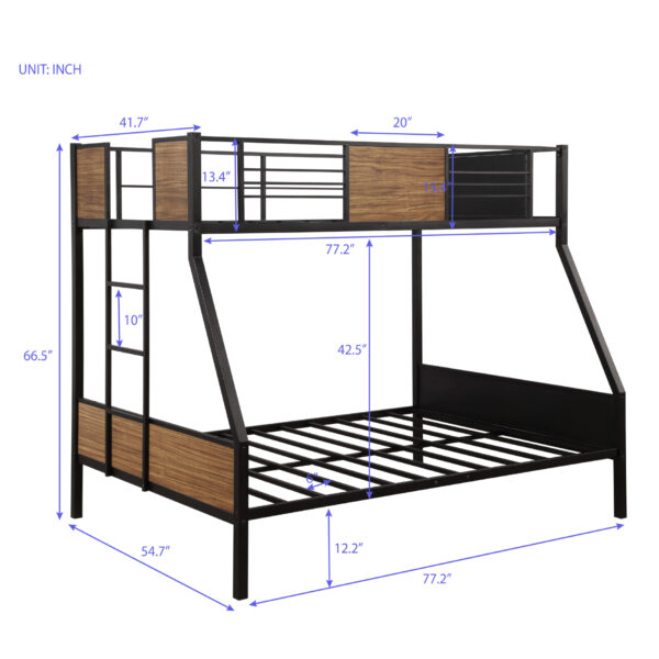 Twin Over Full Bunk Bed 06