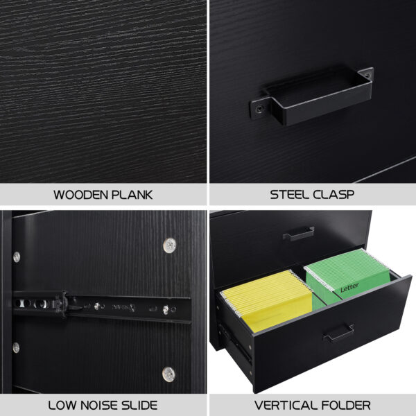 Wooden File Drawer Cabinet 09