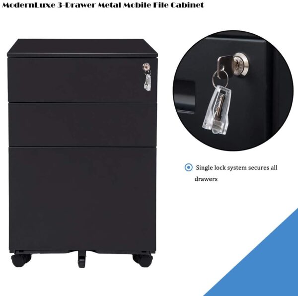 Black Mobile Cabinet 4