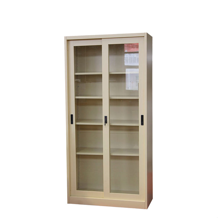 Metal Glass Door Office Cupboard