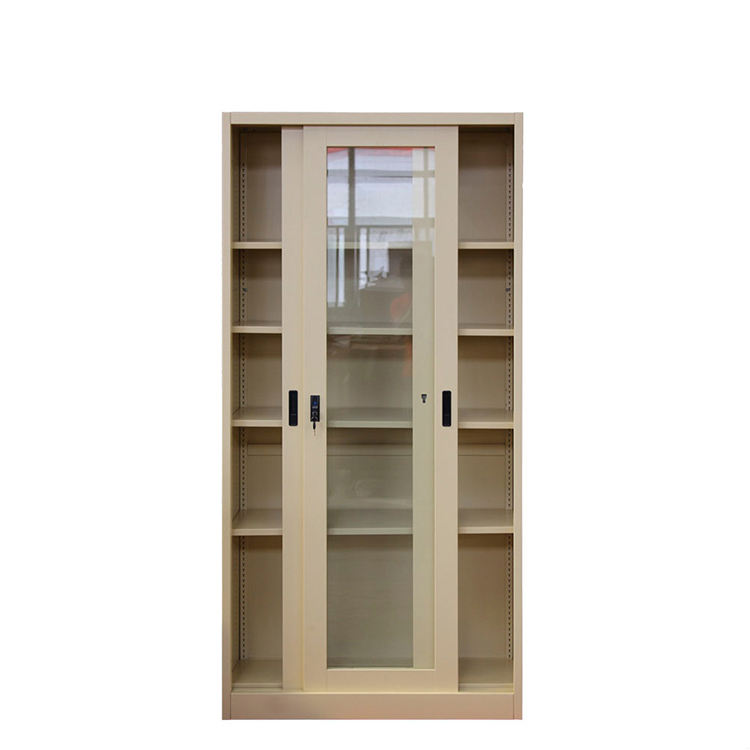 Steel Glass Door Office Cupboard