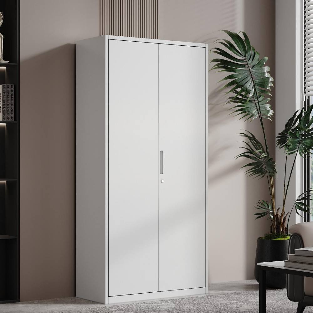2 Door Office File Cabinet White