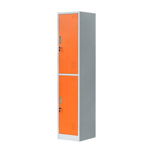 2 Tiers Steel Locker Orange