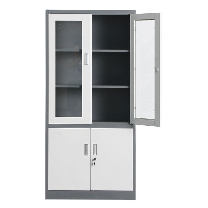 4 Door Tall Storage Metal Cabinet Office