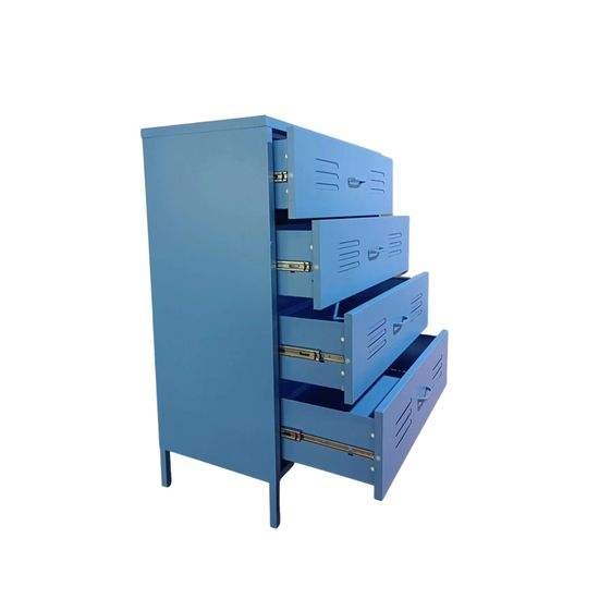 4 Drawers Bedroom Cabinet Blue