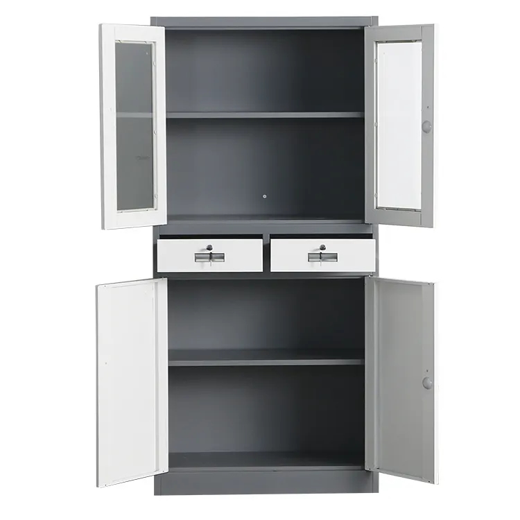 Four Door Tall Storage Metal Cabinet