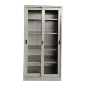Glass Sliding Door Metal Storage File Cabinet
