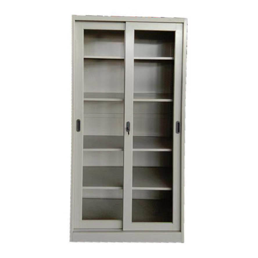 Glass Sliding Door Metal Storage File Cabinet