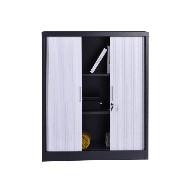 Half Height Roller Shutter Door Cabinet White
