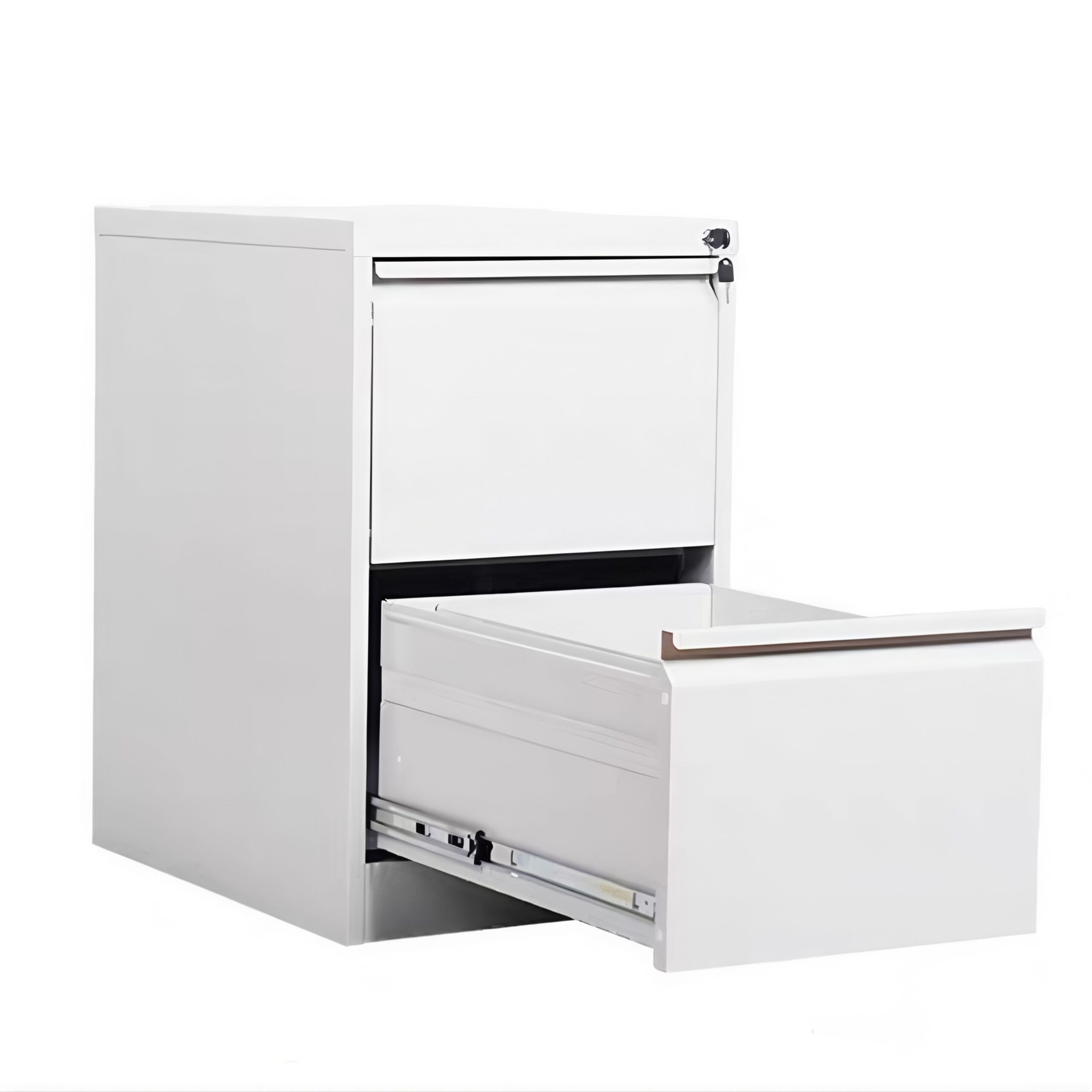 Vertical 2 Drawers Filing Steel Cabinet - Image 2