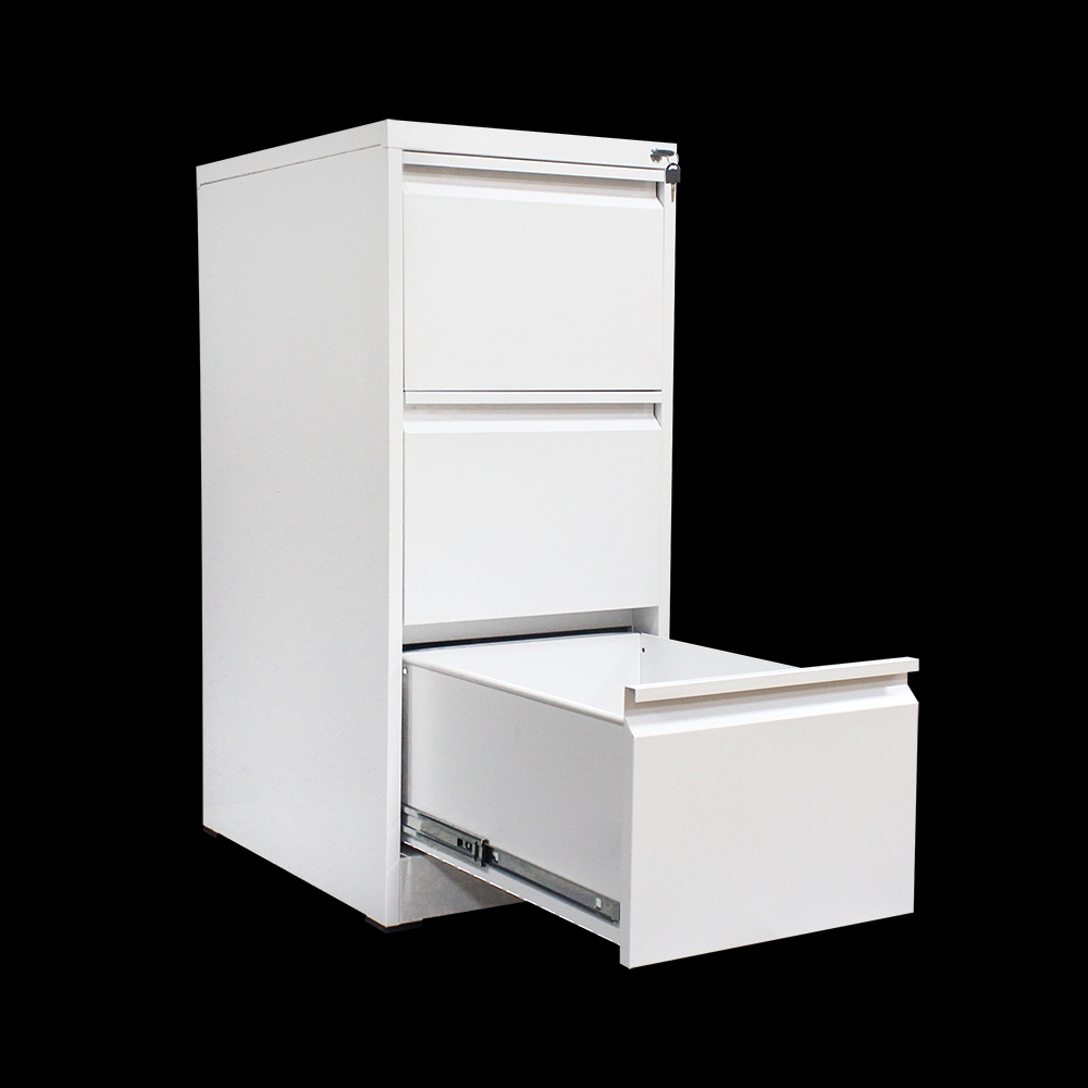 Metal Vertical Three Drawer Filing Cabinet