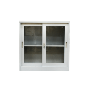 Small Glass Door Storage File Cabinet