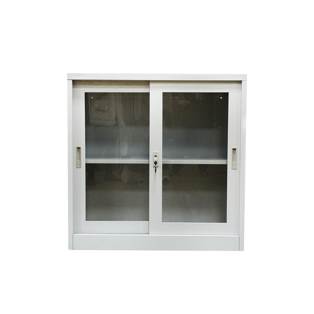 Small Glass Door Storage File Cabinet