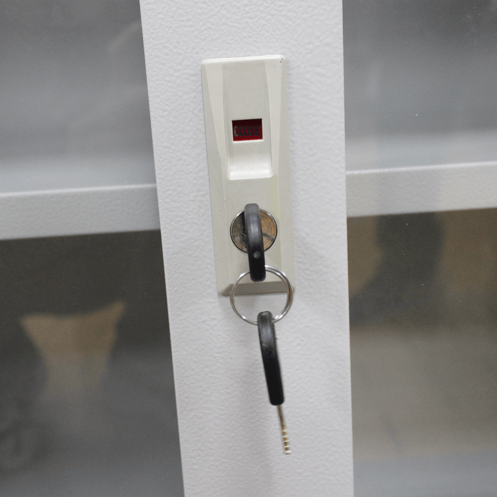 Small Glass Door Storage File Cabinet - Image 5