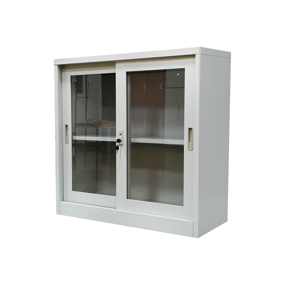 Small Glass Door Storage File Cabinet - Image 3