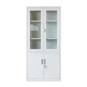 Glass Metal Door Office File Cabinet