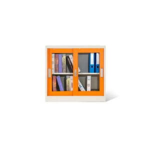 Small Glass Door Storage File Cabinet