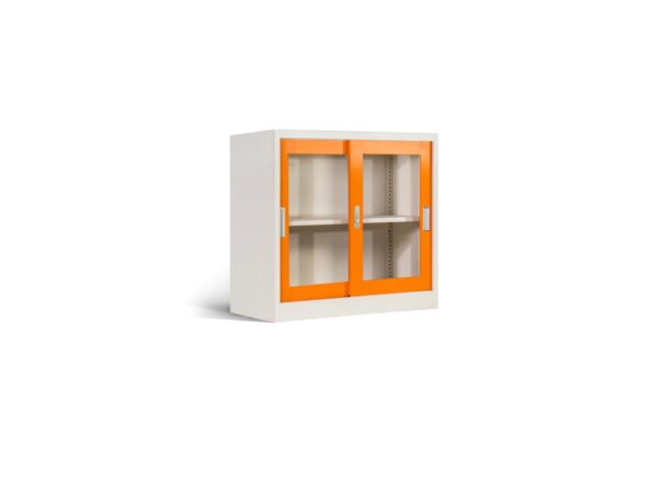 Small Glass Door Storage File Cabinet - Image 3