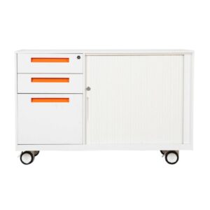 Sliding Door 3 Drawer Steel Cabinet
