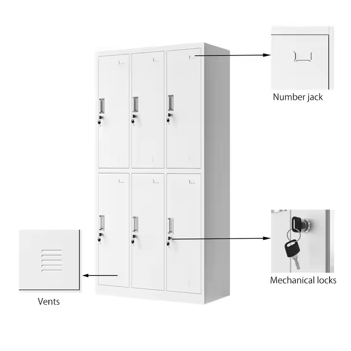 6 Door Employee Locker Home