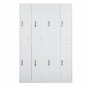 8 Compartment Metal Storage Locker