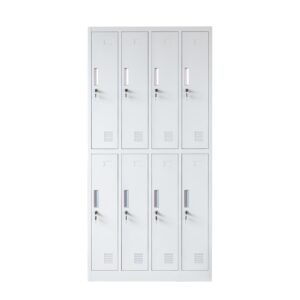 8 Compartment Metal Storage Locker